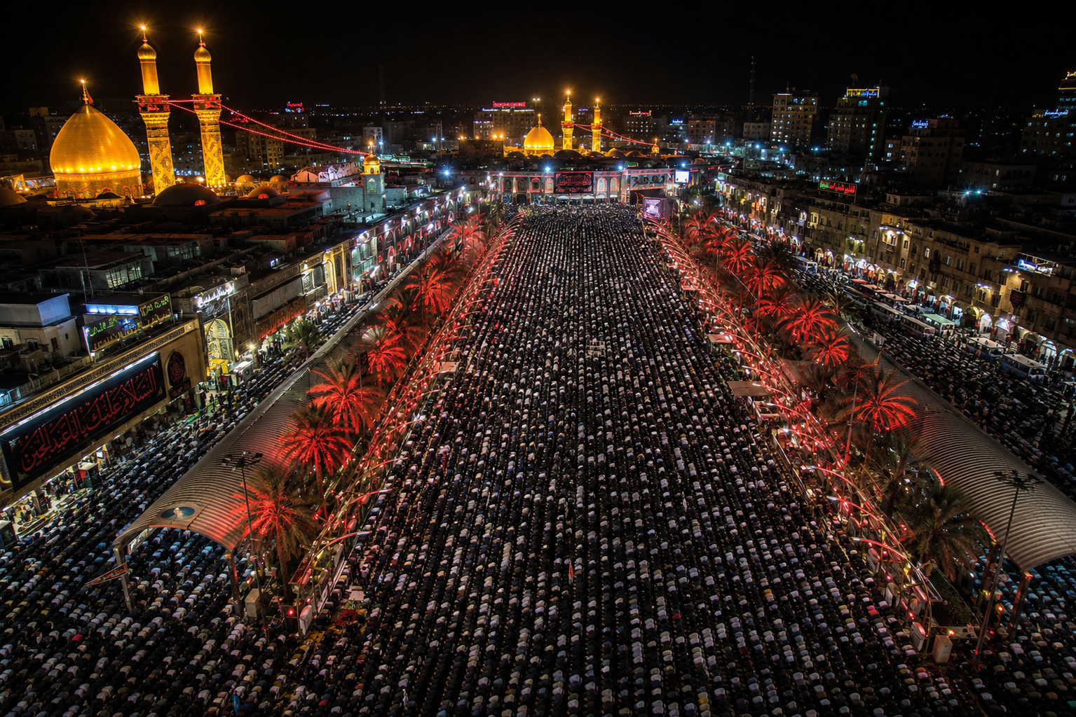 نماز امام حسین در بین الحرمین