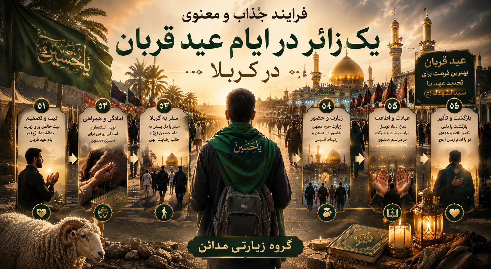 فرایند جذاب و معنوی یک زائر در ایام عید قربان