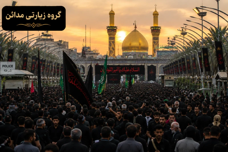 مراسم تشییع پیکر خامنه‌ای در کربلا و نجف