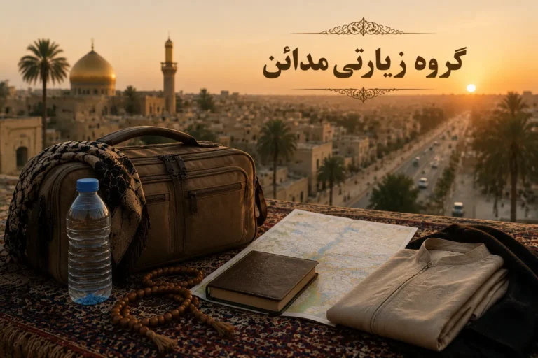 آماده‌سازی زائر برای بازدید از اماکن زیارتی نجف با وسایل ضروری سفر
